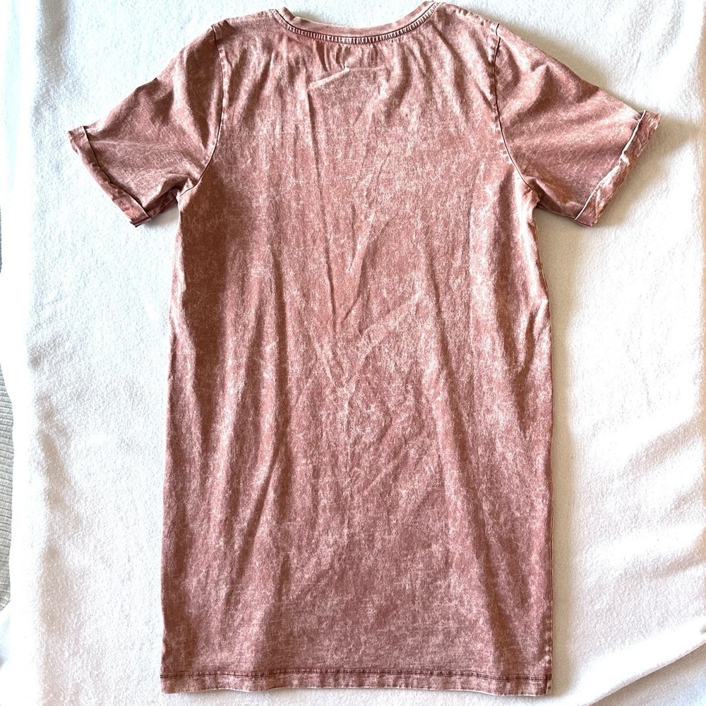 Cleo + Wolf S‎ Small Vodka Bad Decisions Mini Knee T-shirt Dress Terracotta - Picture 10 of 10